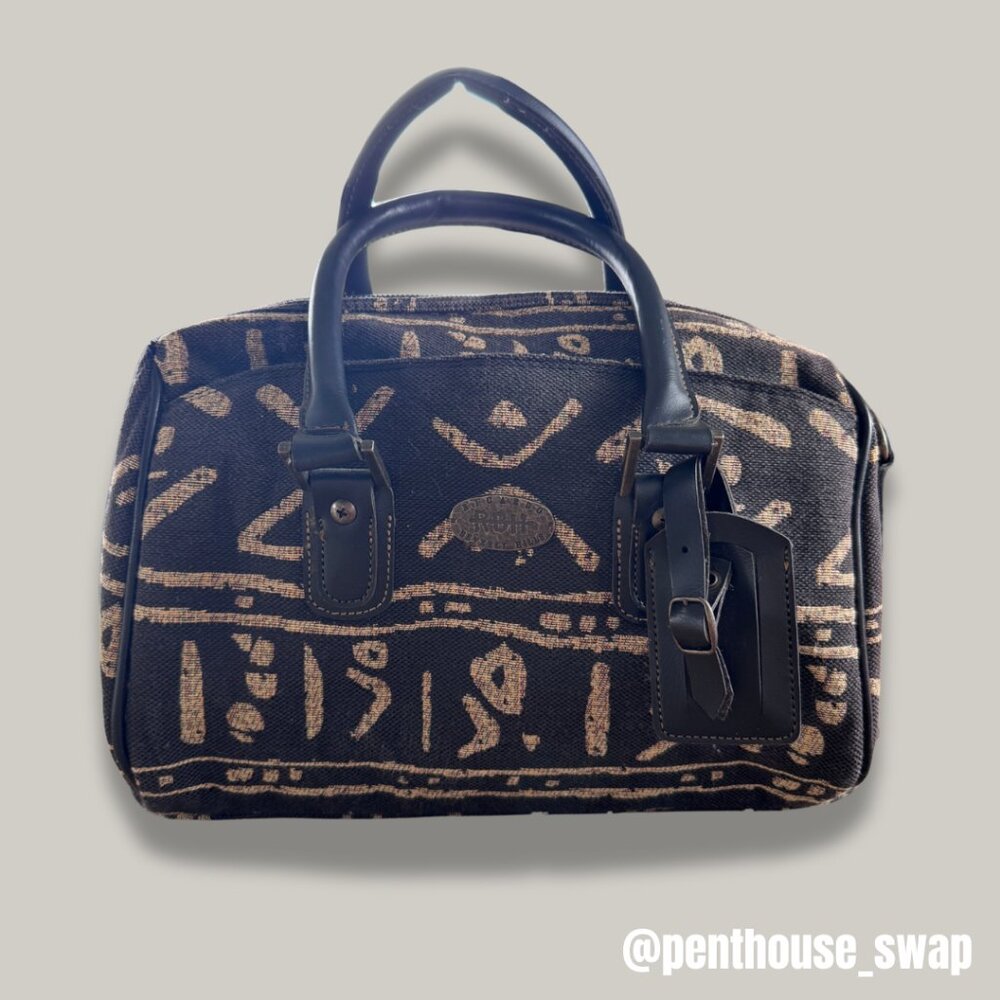 Vintage Ricardo Beverly Hills Tapestry Travel Bag